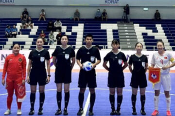 vao link sbobet Tuyển futsal nữ Việt Nam thắng thuyết phục Indonesia